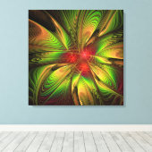 Soft and tenderness fractal fantasy flowers canvas afdruk (Insitu (Houten vloer))