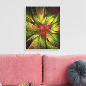 Soft and tenderness fractal fantasy flowers canvas afdruk (Insitu (Woonkamer))