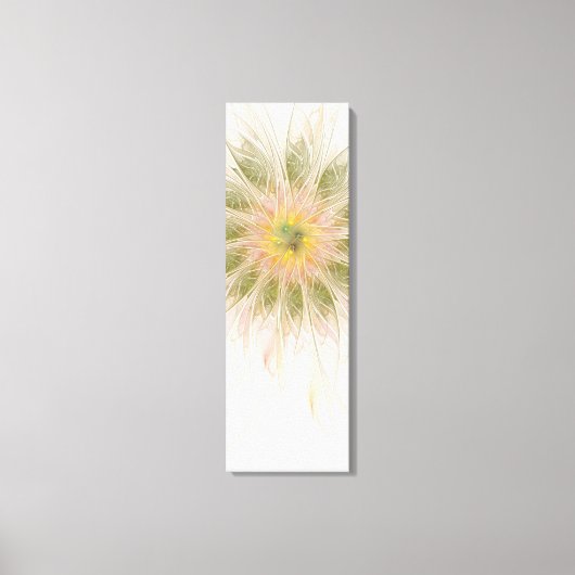 Soft and tenderness fractal fantasy flowers canvas afdruk (Voorkant)