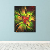Soft and tenderness fractal fantasy flowers canvas afdruk (Insitu (Houten vloer))