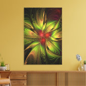 Soft and tenderness fractal fantasy flowers canvas afdruk (Insitu (Woonkamer))
