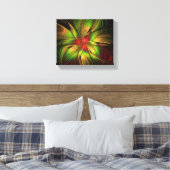 Soft and tenderness fractal fantasy flowers canvas afdruk (Insitu (Slaapkamer))