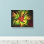 Soft and tenderness fractal fantasy flowers canvas afdruk (Insitu (Houten vloer))