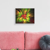 Soft and tenderness fractal fantasy flowers canvas afdruk (Insitu (Woonkamer))