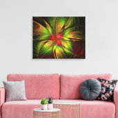 Soft and tenderness fractal fantasy flowers canvas afdruk (Insitu (Woonkamer))