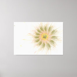 Soft and tenderness fractal fantasy flowers canvas afdruk