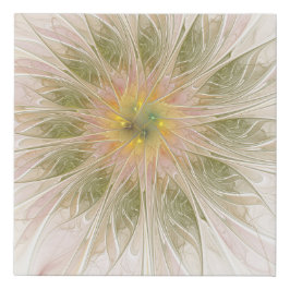 Soft and tenderness fractal fantasy flowers imitatie canvas print