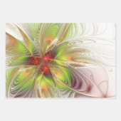 Soft and tenderness fractal fantasy flowers inpakpapier vel (Voorkant)