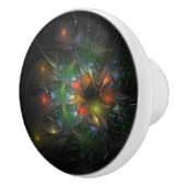 Soft and tenderness fractal fantasy flowers keramische knop (Rechts)