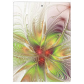 Soft and tenderness fractal fantasy flowers klembord (Achterkant)