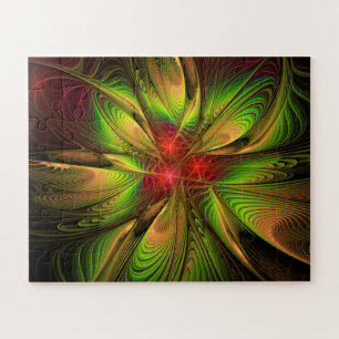 Soft and tenderness fractal fantasy flowers legpuzzel