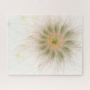 Soft and tenderness fractal fantasy flowers legpuzzel