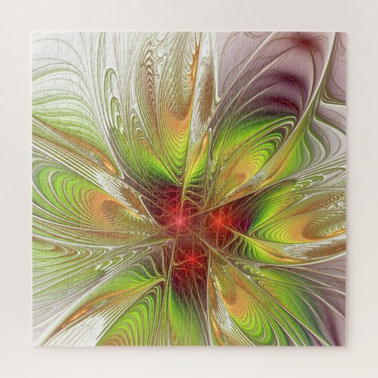 Soft and tenderness fractal fantasy flowers legpuzzel (Verticaal)