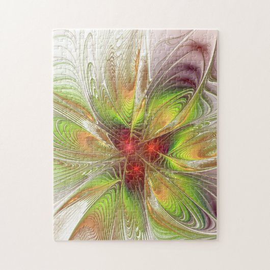 Soft and tenderness fractal fantasy flowers legpuzzel (Verticaal)