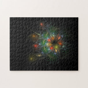 Soft and tenderness fractal fantasy flowers legpuzzel