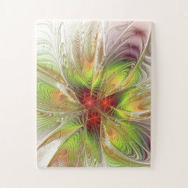 Soft and tenderness fractal fantasy flowers legpuzzel