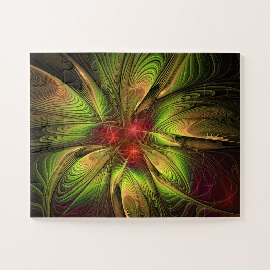 Soft and tenderness fractal fantasy flowers legpuzzel (Horizontaal)