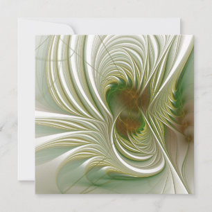 Soft and tenderness fractal fantasy flowers notitiekaartje