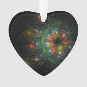 Soft and tenderness fractal fantasy flowers ornament