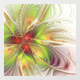 Soft and tenderness fractal fantasy flowers raamsticker