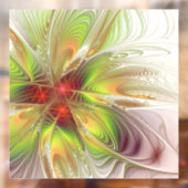 Soft and tenderness fractal fantasy flowers raamsticker (Vel 2)