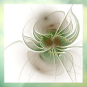 Soft and tenderness fractal fantasy flowers raamsticker (Vel 3)