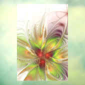 Soft and tenderness fractal fantasy flowers raamsticker (Vel 3)