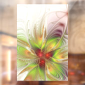 Soft and tenderness fractal fantasy flowers raamsticker (Vel 2)