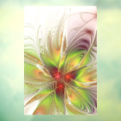 Soft and tenderness fractal fantasy flowers raamsticker (Vel 3)