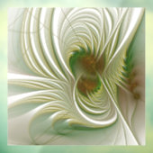 Soft and tenderness fractal fantasy flowers raamsticker (Vel 3)