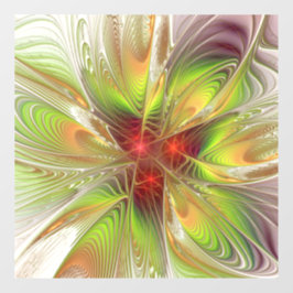 Soft and tenderness fractal fantasy flowers raamsticker