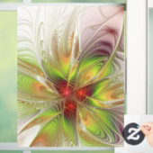 Soft and tenderness fractal fantasy flowers raamsticker (Huis)