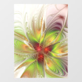 Soft and tenderness fractal fantasy flowers raamsticker (Vel)