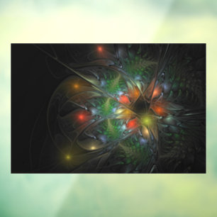 Soft and tenderness fractal fantasy flowers raamsticker