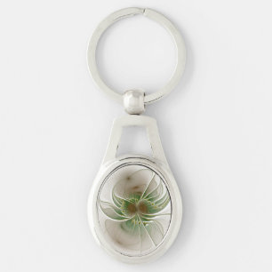 Soft and tenderness fractal fantasy flowers sleutelhanger