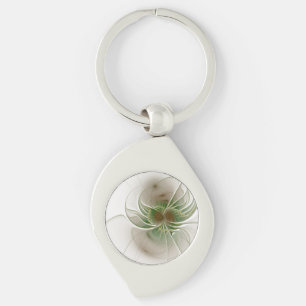 Soft and tenderness fractal fantasy flowers sleutelhanger