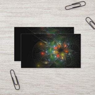 Soft and tenderness fractal fantasy flowers visitekaartje