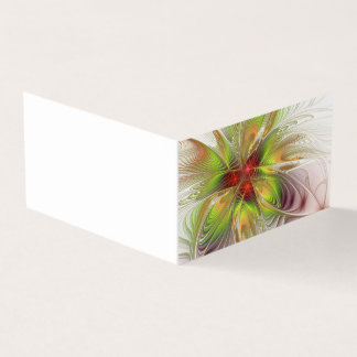 Soft and tenderness fractal fantasy flowers visitekaartjes