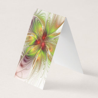 Soft and tenderness fractal fantasy flowers visitekaartjes