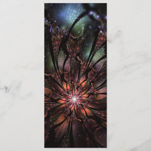 Soft and tenderness fractal flower advieskaart (Voorkant)