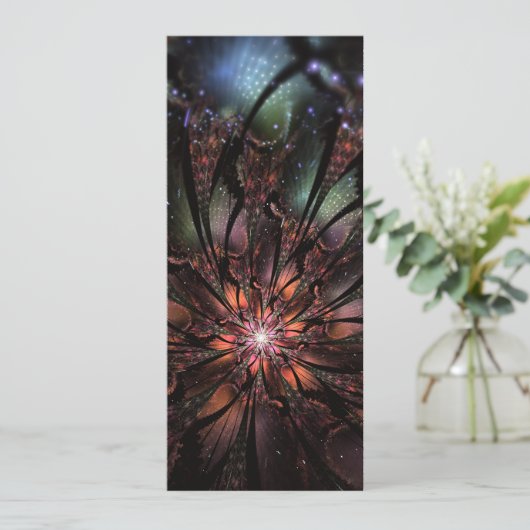 Soft and tenderness fractal flower advieskaart (Staand voorkant)