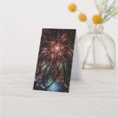 Soft and tenderness fractal flower afsprakenkaart (Voorkant)