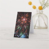 Soft and tenderness fractal flower afsprakenkaart (Achterkant)