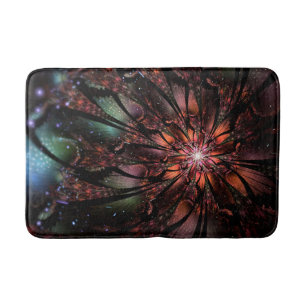 Soft and tenderness fractal flower badmat