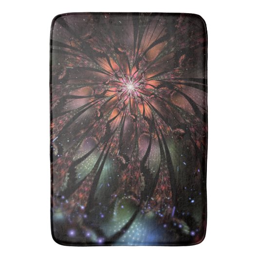 Soft and tenderness fractal flower badmat (Voorkant Verticaal)