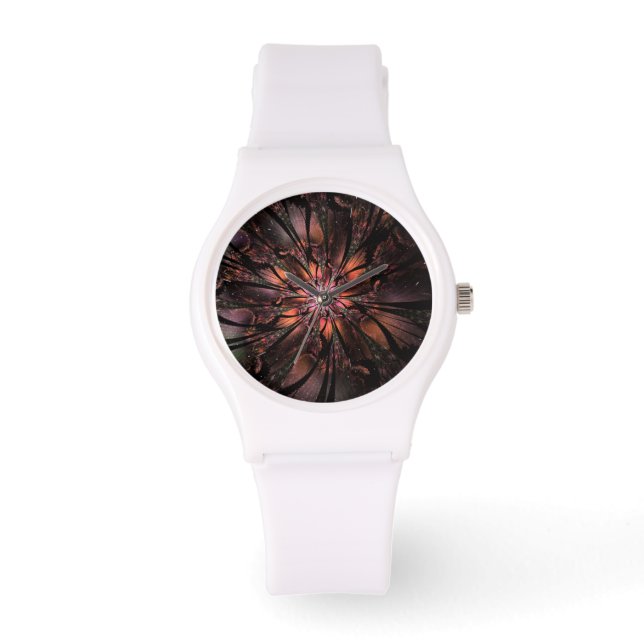 Soft and tenderness fractal flower horloge (Voorkant)