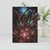 Soft and tenderness fractal flower kaart (Staand voorkant)