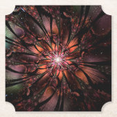 Soft and tenderness fractal flower kartonnen onderzetters (Voorkant)