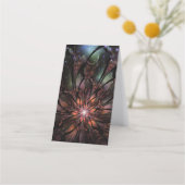 Soft and tenderness fractal flower klantenkaartje (Achterkant)