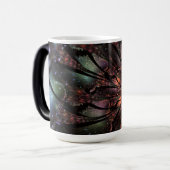 Soft and tenderness fractal flower magische mok (Voorkant links)